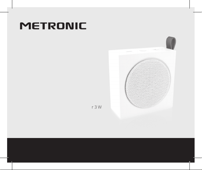 Metronic 477098 - Enceinte portable Xtra color bluetooth 3 W