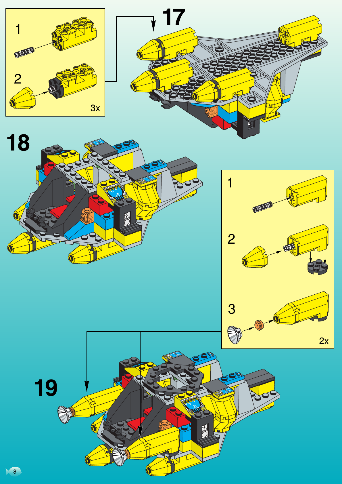 Manual Lego Aquazone Hydronauts Base 6199 Page 5 Of 40 English German Dutch Danish French Italian Polish Portuguese Swedish Turkish Spanish Norwegian Finnish