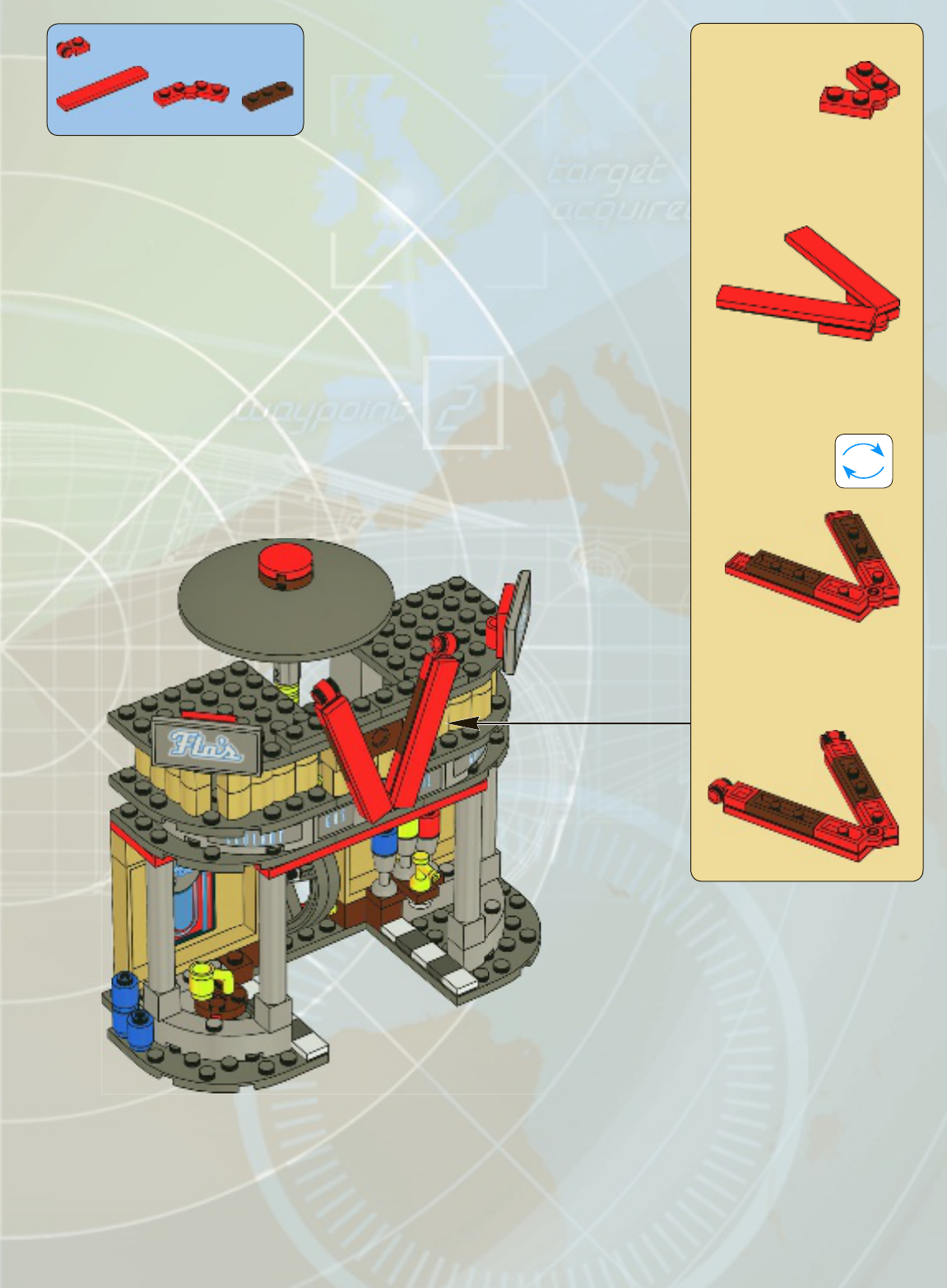 Собрать б. Лего Тачки 8487. Конструктор LEGO cars 8487 кафе «у Фло». Лего Фло v8 кафе 8487. Лего 8487 Размеры.