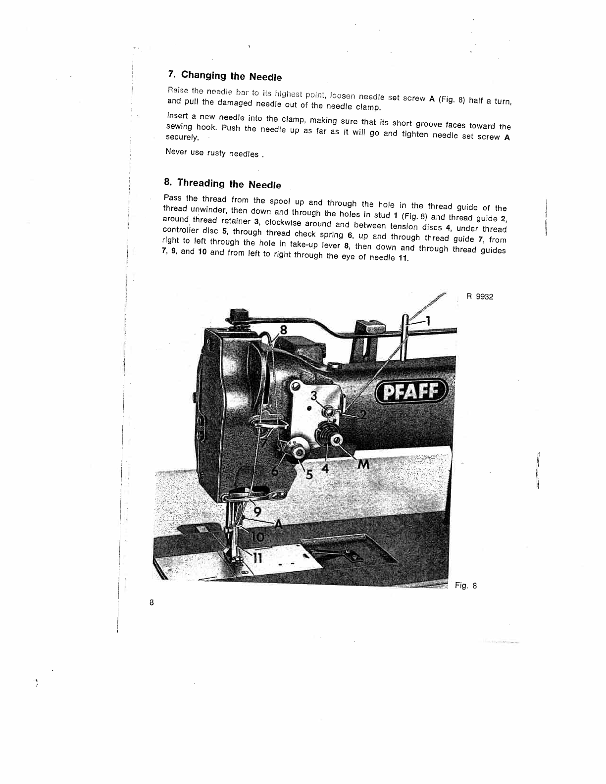 Manual Pfaff 145 (page 9 of 19) (English)