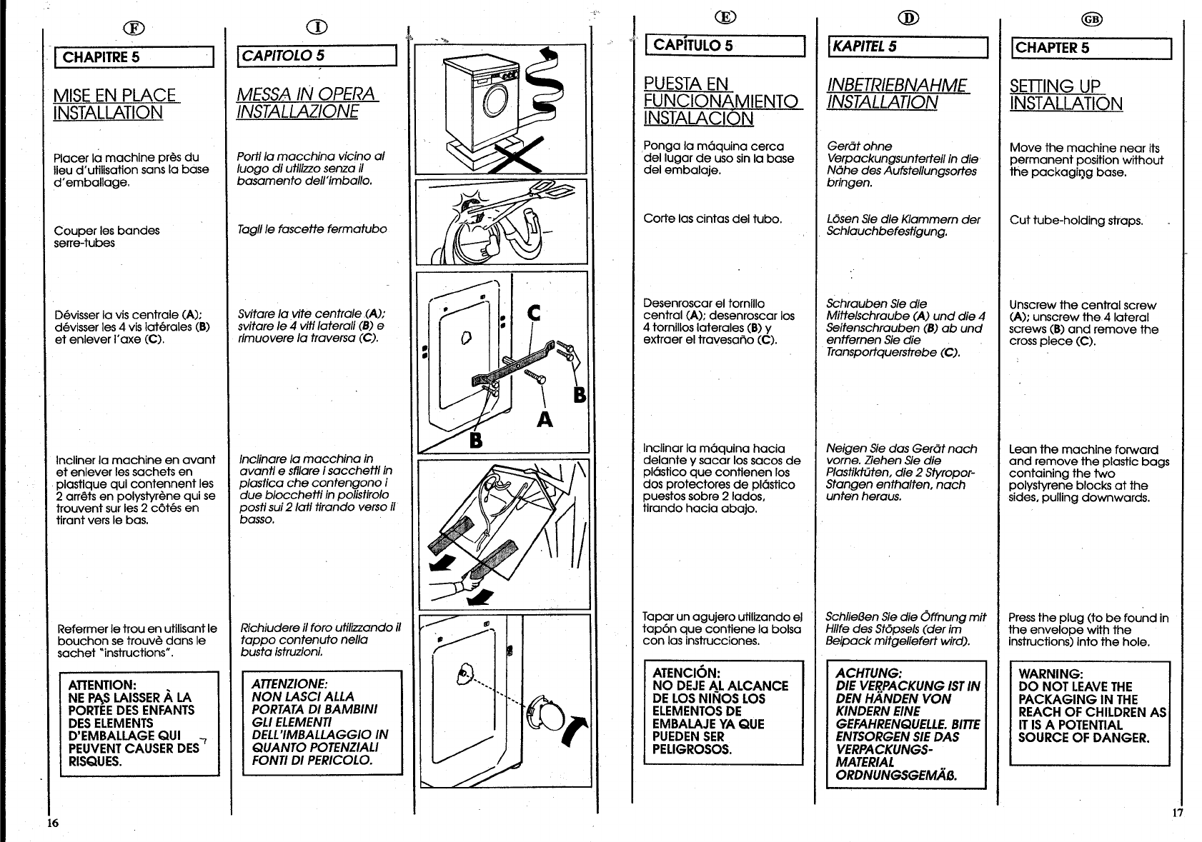 Manual Candy C 4 Page 8 Of 32 German English Spanish French Italian