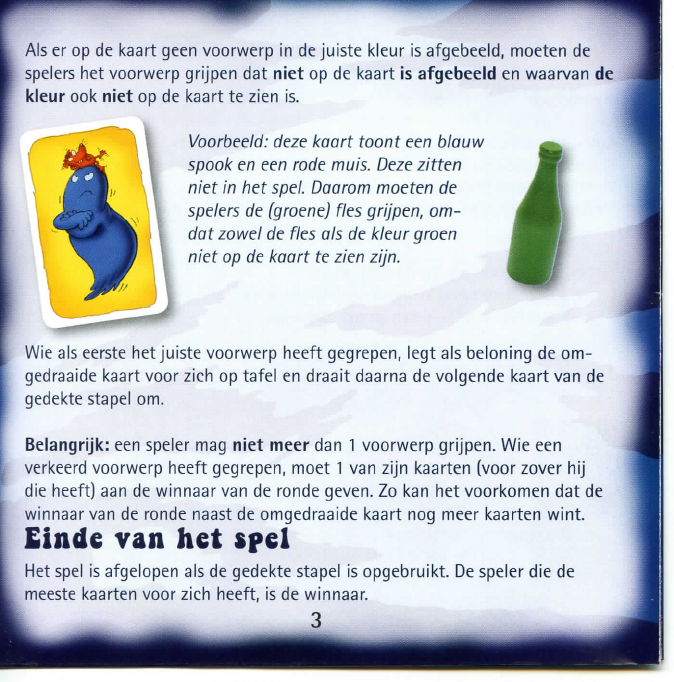 Onzorgvuldigheid Oefenen voor Manual 999 games Vlotte Geesten (page 3 of 6) (Dutch)