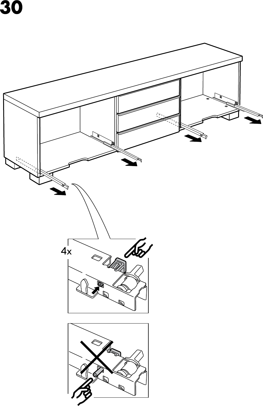 Voorspeller kleuring Pikken Manual Ikea BESTA BURS Tv-meubel (page 24 of 28) (All languages)