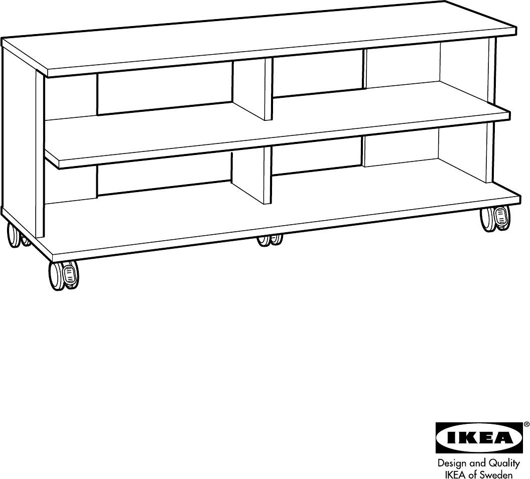 ga werken Decoratief Booth Manual Ikea BENNO Tv-meubel op wielen (page 2 of 12) (All languages)