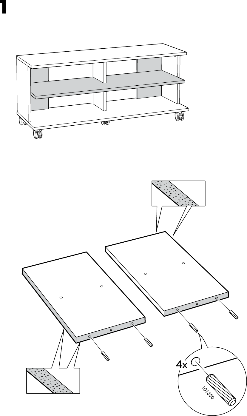Overeenkomend Tol school Manual Ikea BENNO Tv-meubel op wielen (page 6 of 12) (All languages)