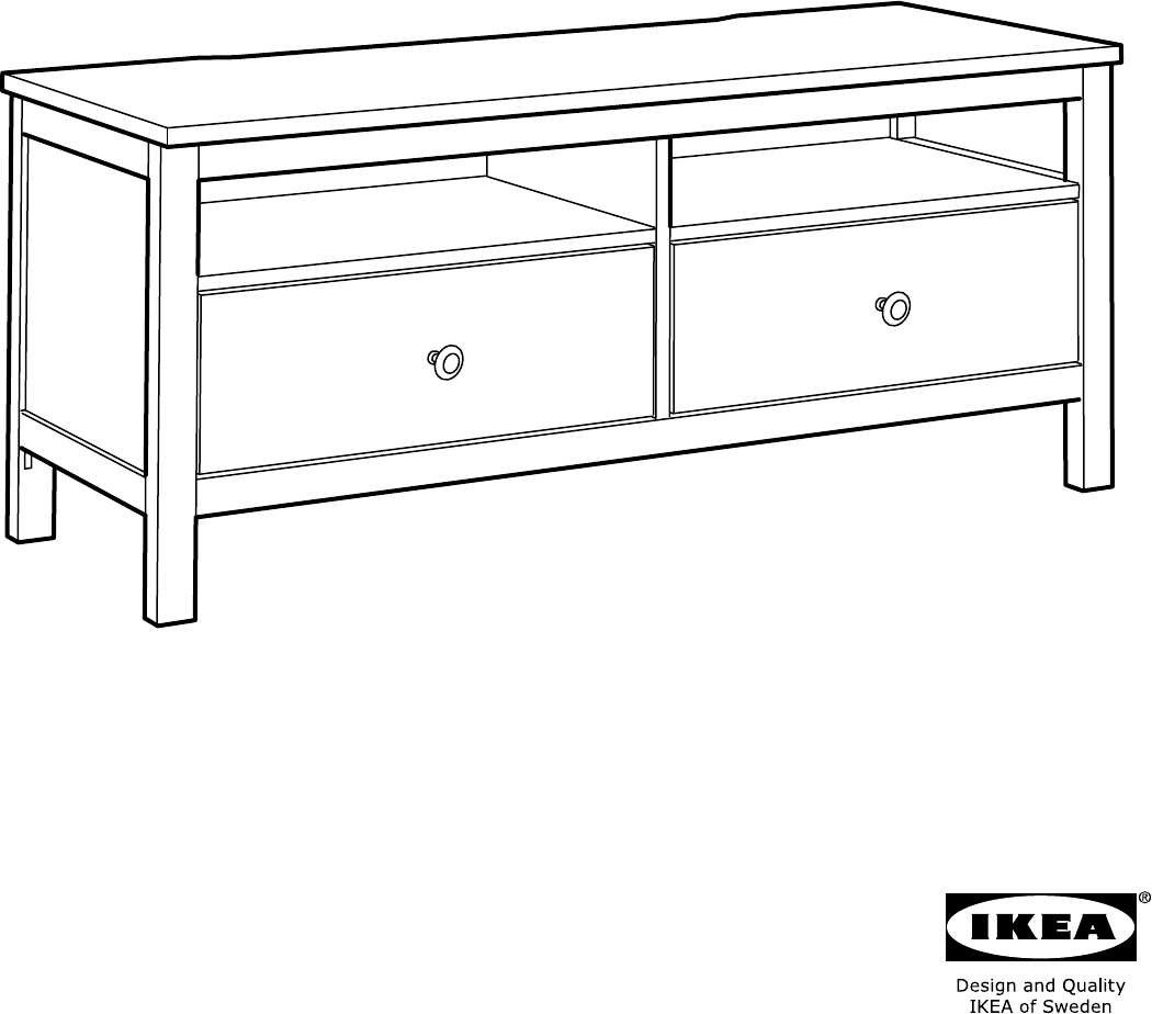 Manual Ikea HEMNES tv-meubel (page 1 of 36) languages)