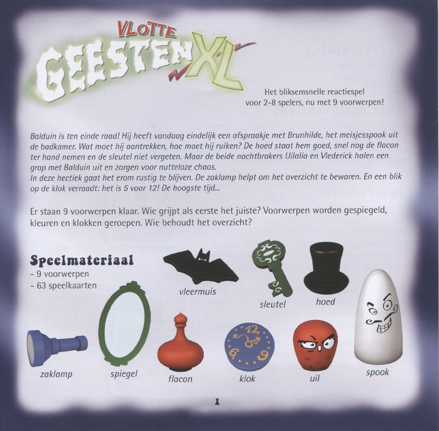 ik ben verdwaald Amfibisch thema Manual 999 games Vlotte Geesten XL (page 1 of 5) (Dutch)