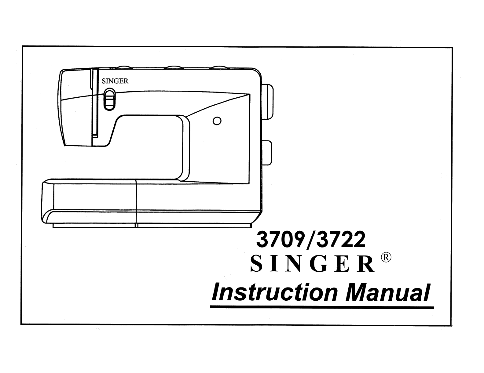 Manual Singer 3722 (page 1 Of 60) (English)