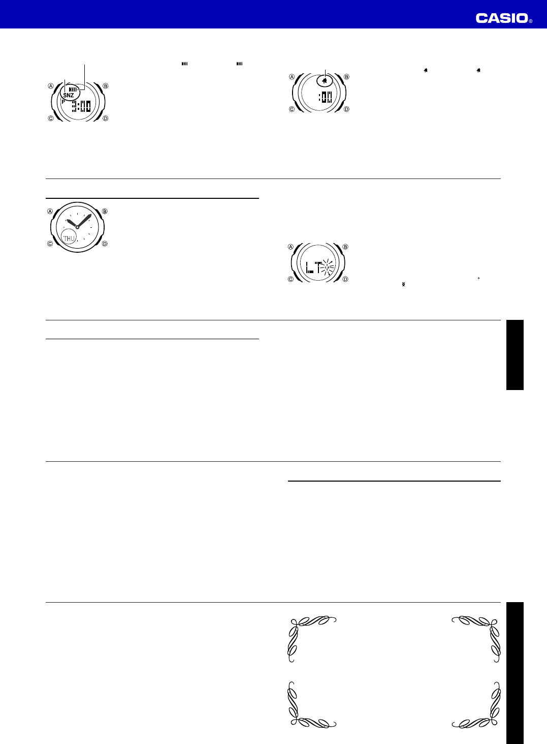 Manual Casio 5194 Bga 130 Page 1 Of 5 English