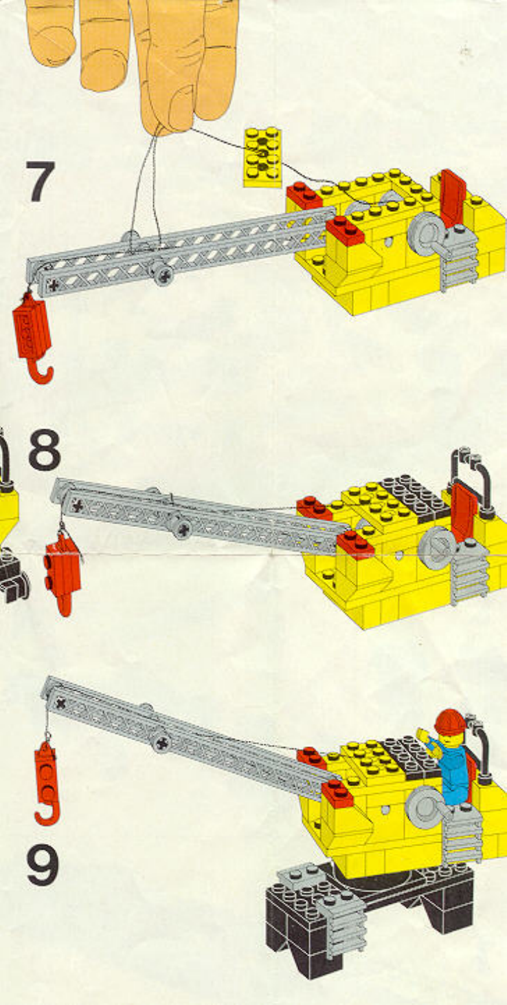 Подъемный кран лего схема
