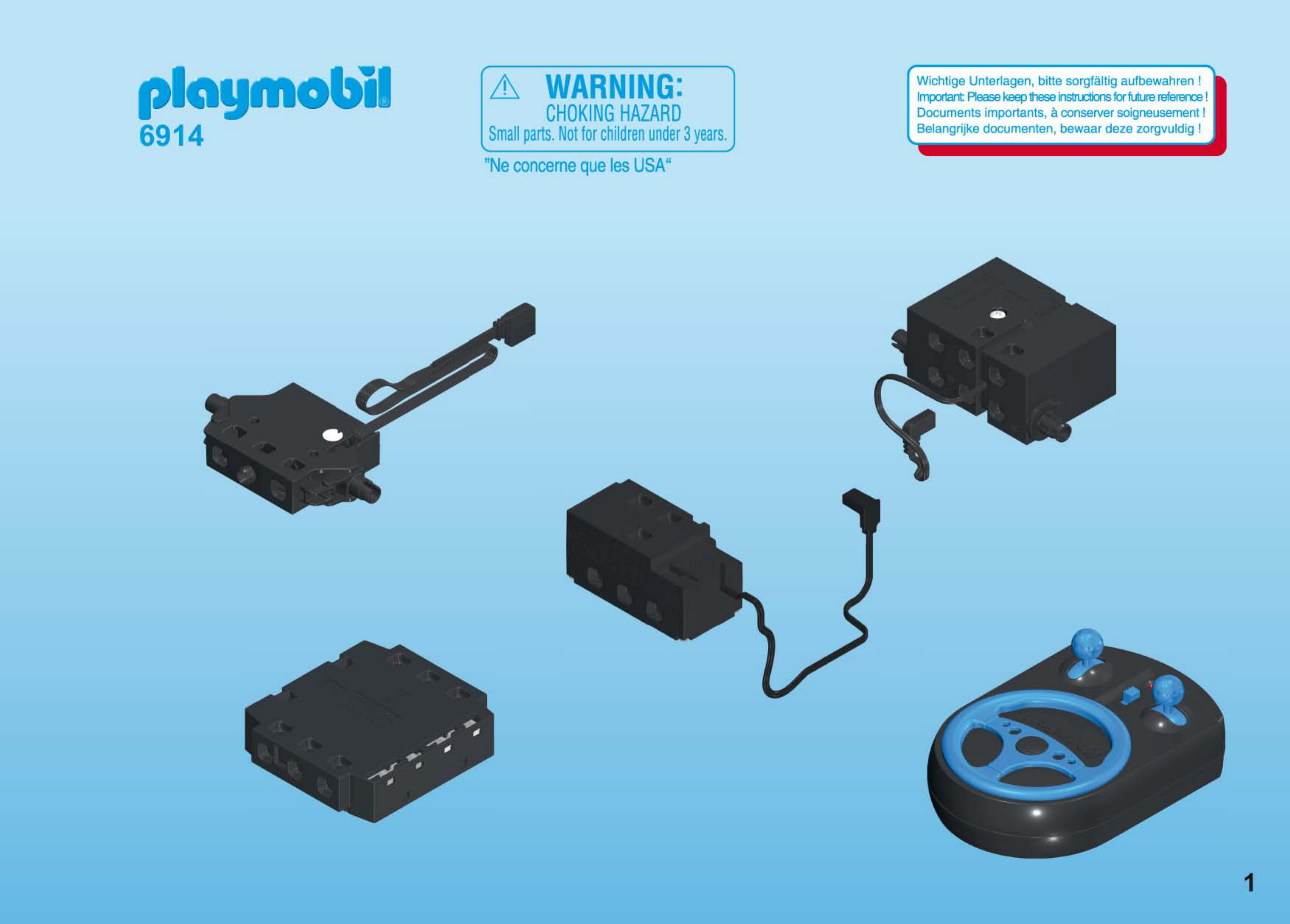 Playmobil 6914 - Module de radiocommande 2.4 Ghz - Comparer avec