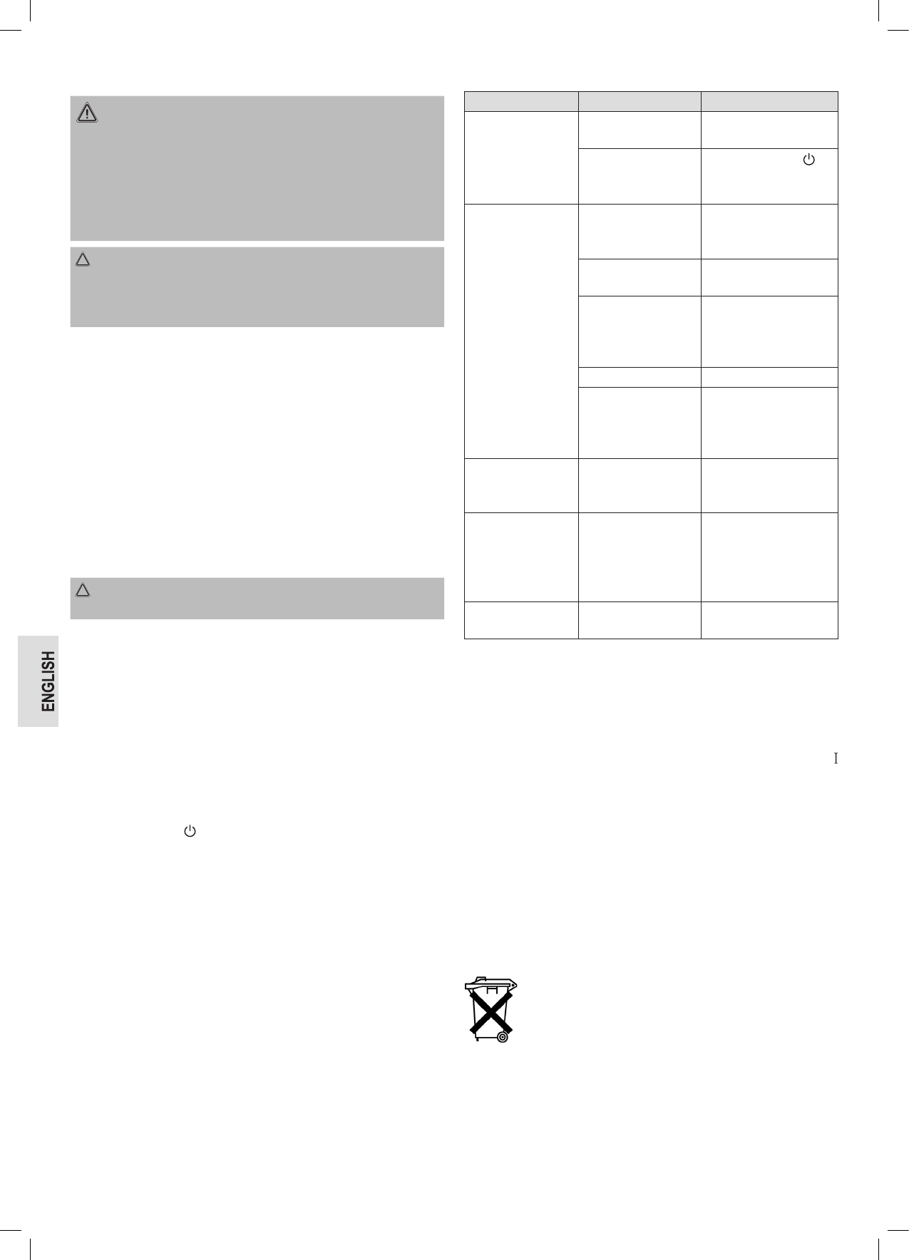 Manual Clatronic Cl 3671 Page 32 Of 54 English German Dutch French Italian Polish Spanish