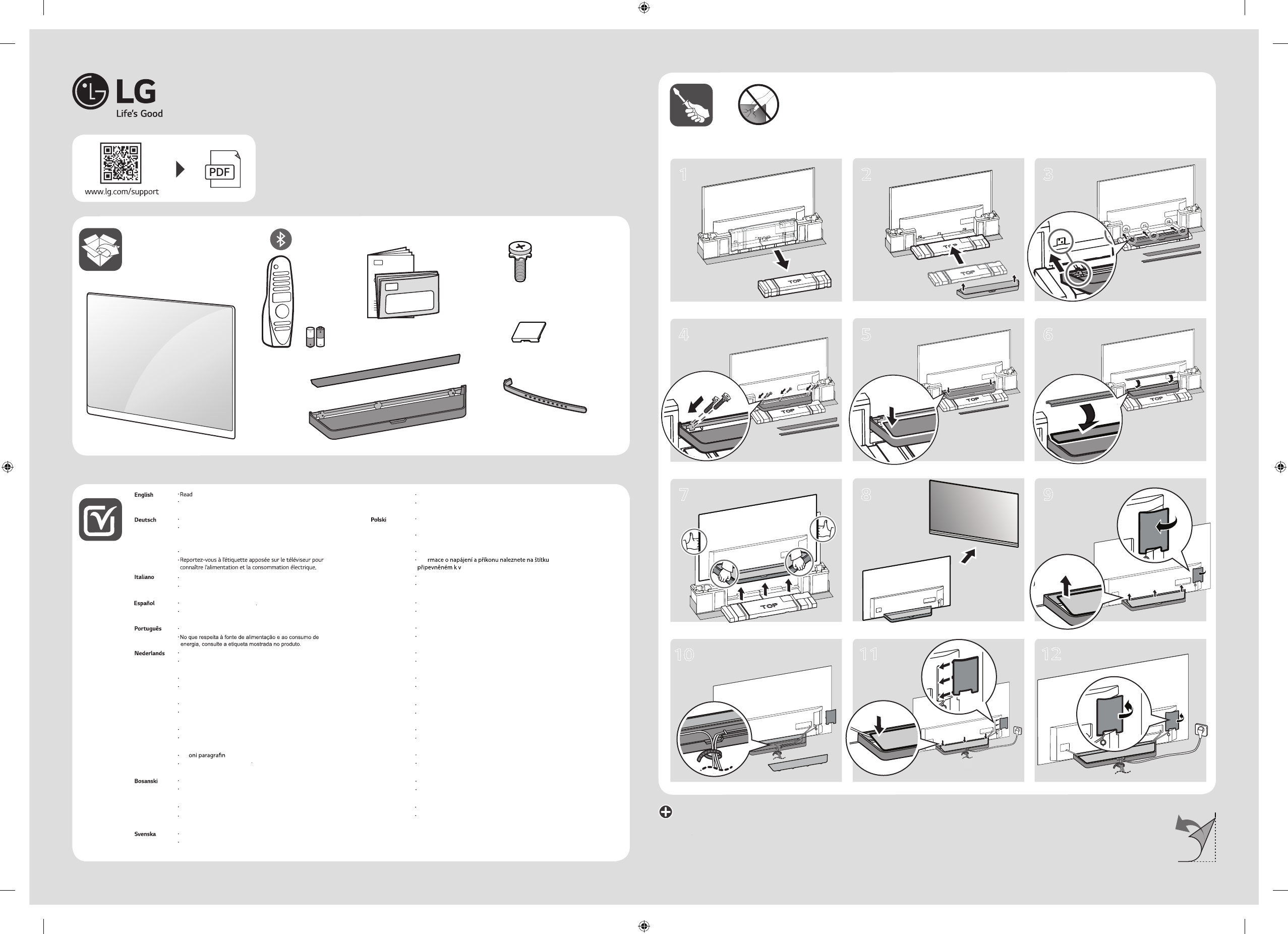 Manual LG OLED55E9PLA (page 1 of 30) (English)