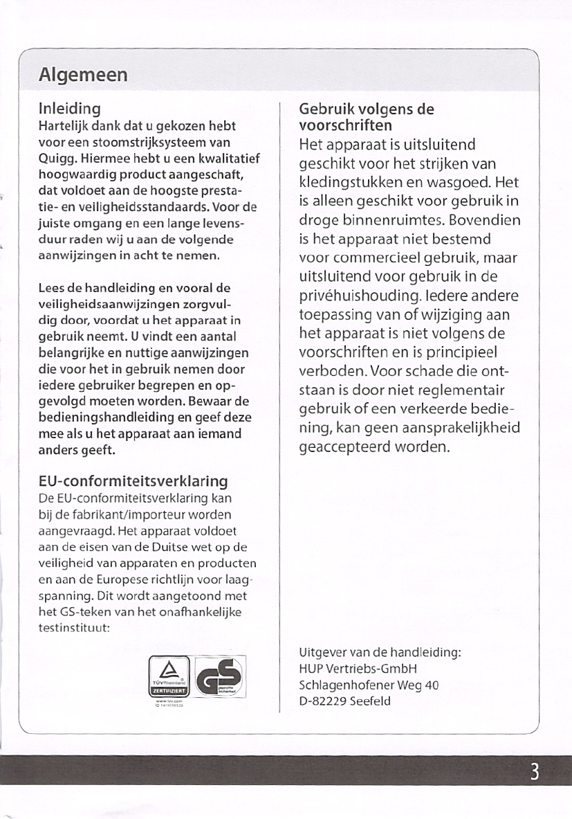 Manual Quigg Dbs 4015 18 Page 4 Of 30 Dutch