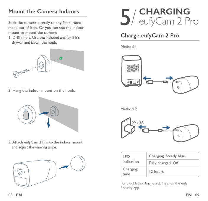 eufy cam 2 pro charge time