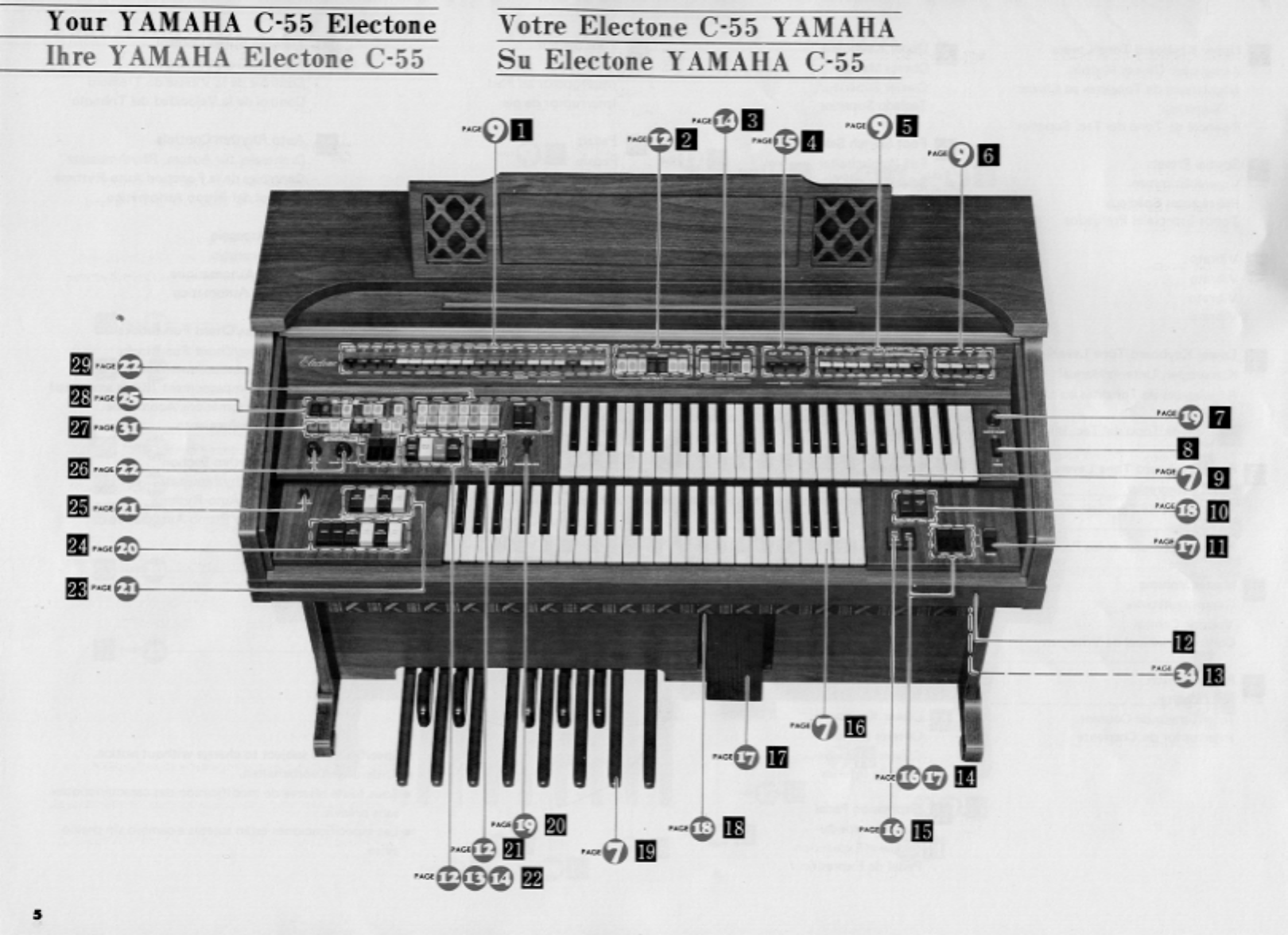 yamaha c55 organ