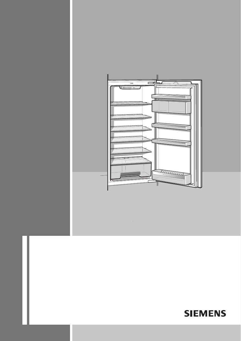 Manual Siemens Ki 24 Ra 20 Page 1 Of 64 German English French Italian Dutch