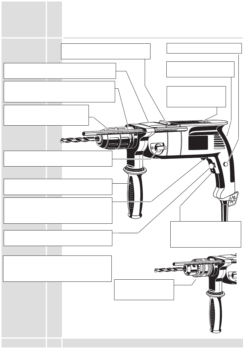 Image of Keyless chuck of AEG SBE 600R drill