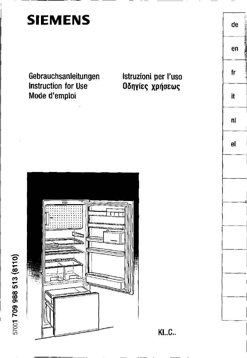 Manual Siemens Ki 38 Ca 40 Page 1 Of 91 German English French Italian Dutch