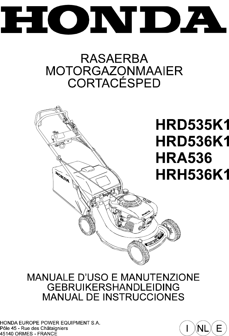 Honda hrd store 535 manual