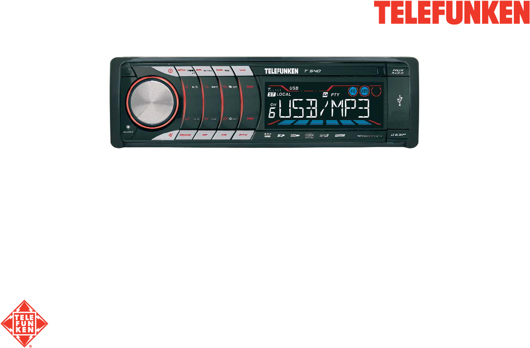 Manual Telefunken T 540 (page 1 of 36) (German)