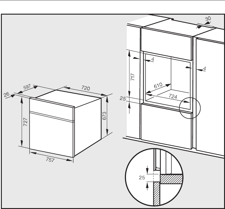 Miele h2860b схема встраивания