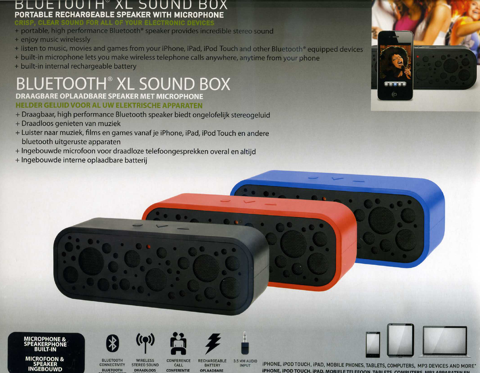 wonder compleet etnisch Manual Deluxa Bluetooth XL Sound Box (page 5 of 6) (Dutch)