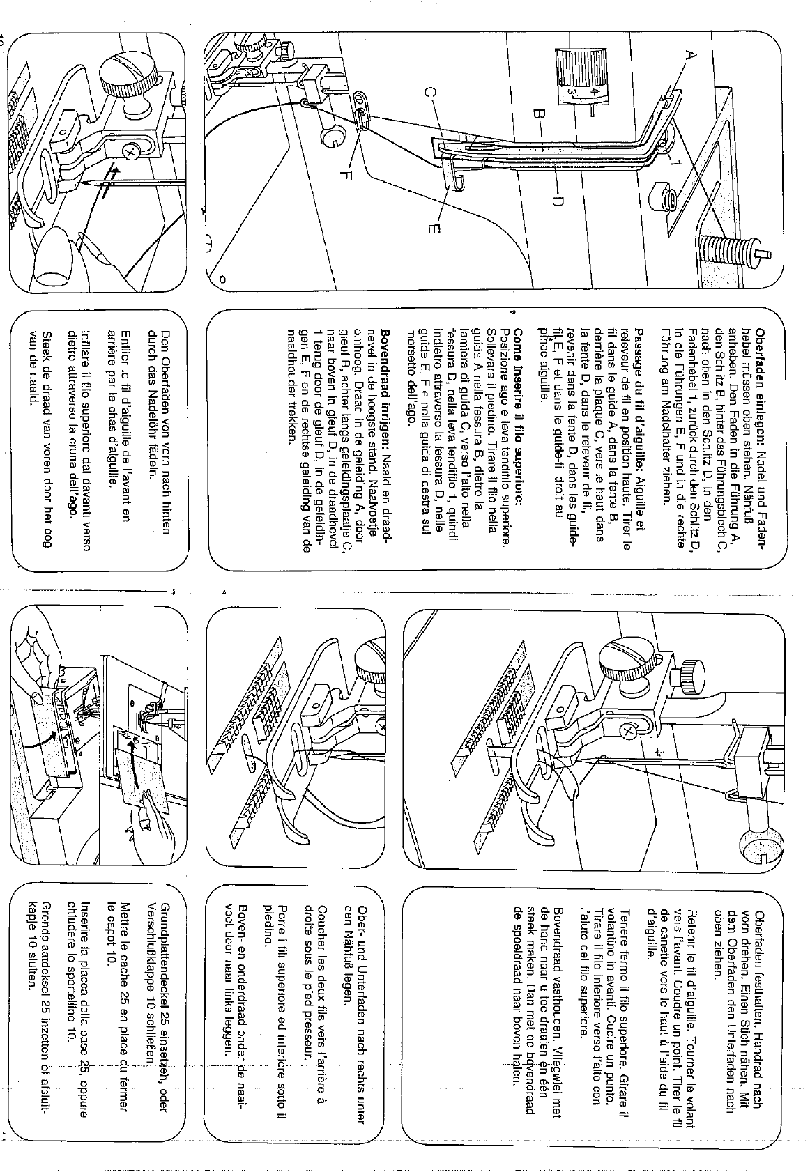 Manual Pfaff Hobby 721 (page 8 of 36) (German, Dutch, French, Italian)