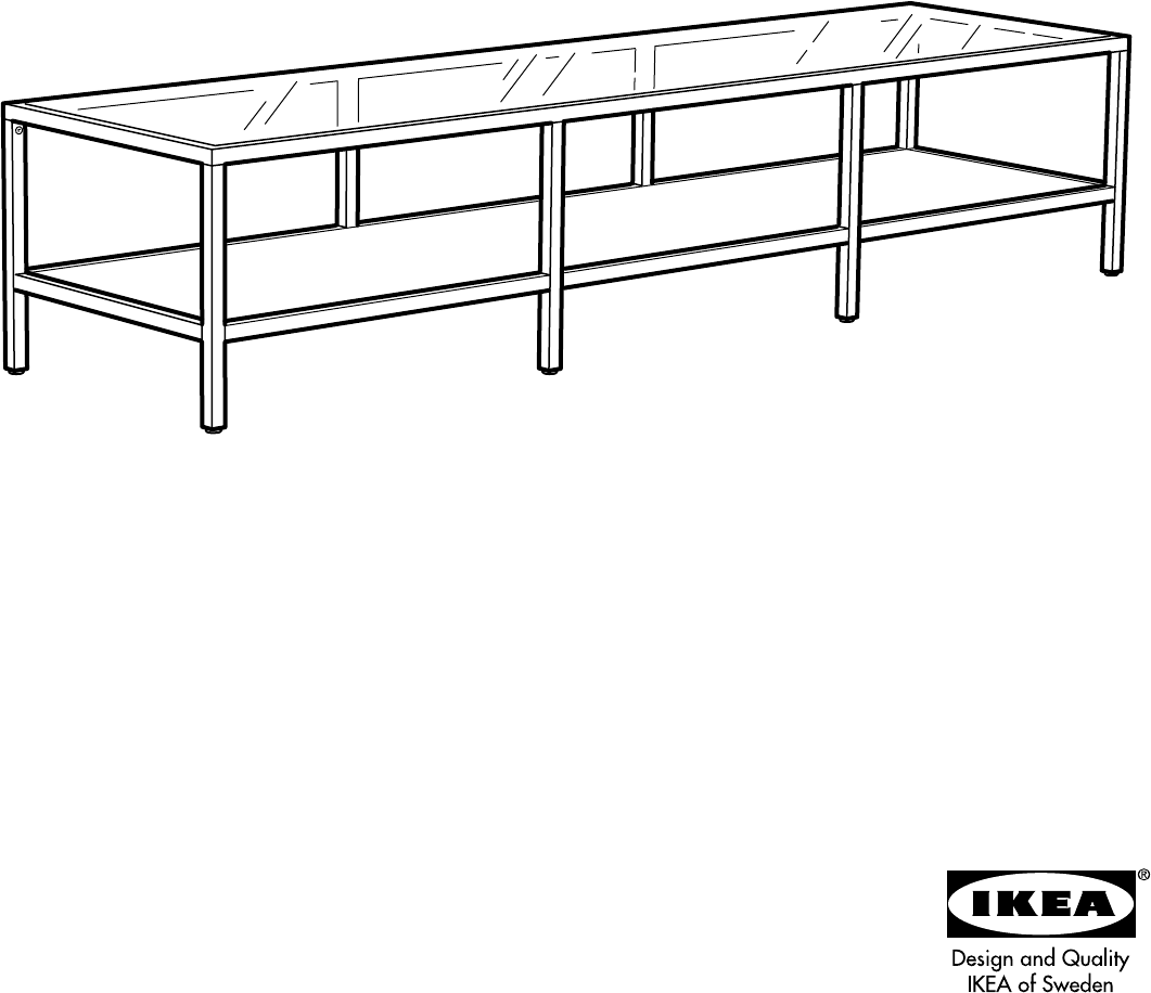 Tien jaar Weven Samenwerking Manual Ikea VITTSJO tv-meubel (page 1 of 8) (All languages)