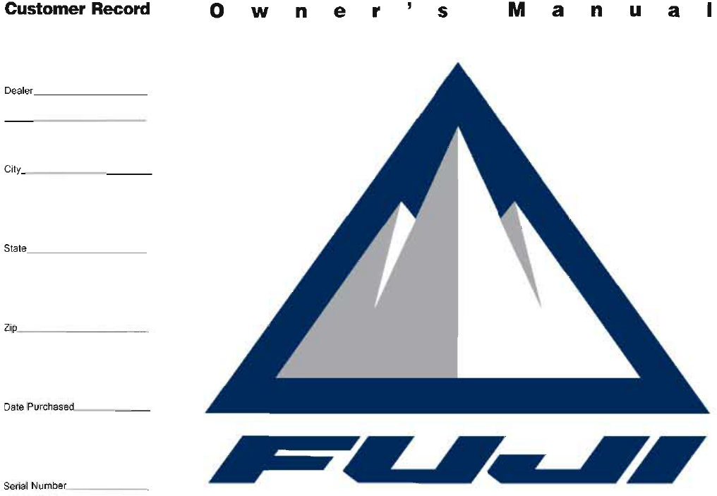 fuji bikes serial number