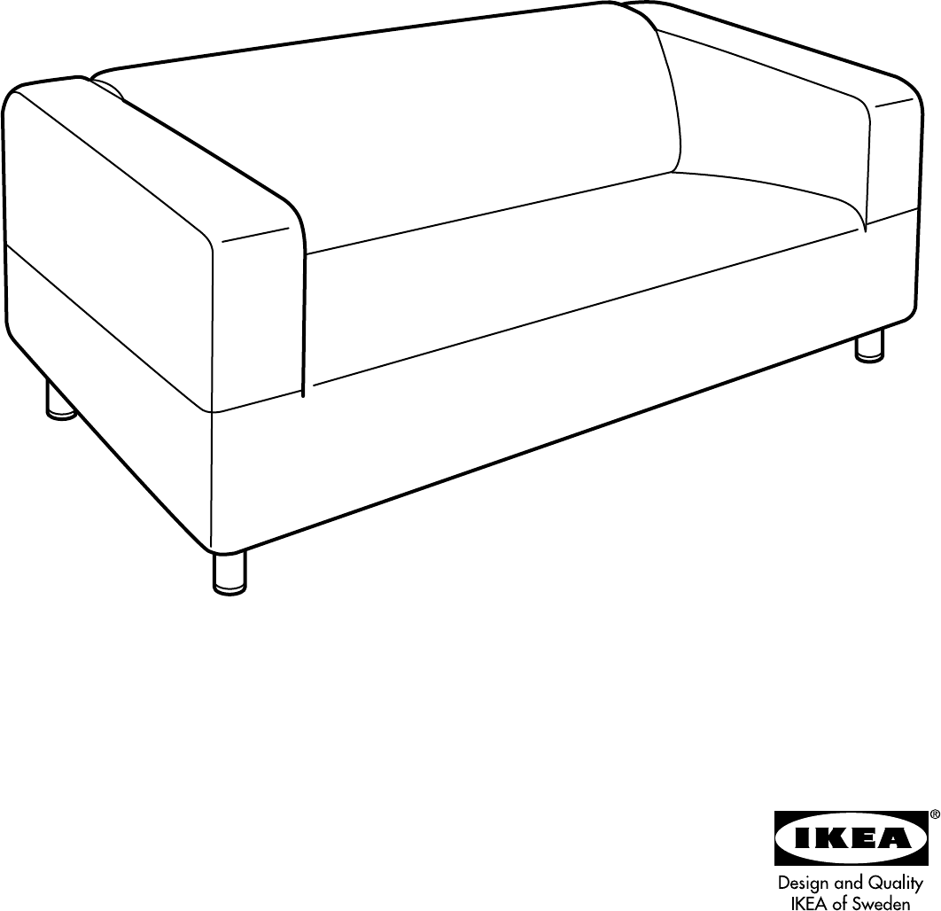 Bliksem Advertentie een miljoen Manual Ikea KLIPPAN (page 1 of 8) (All languages)