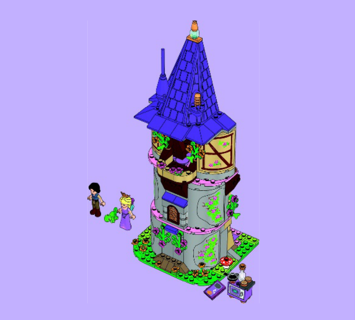 lego rapunzel creativity tower