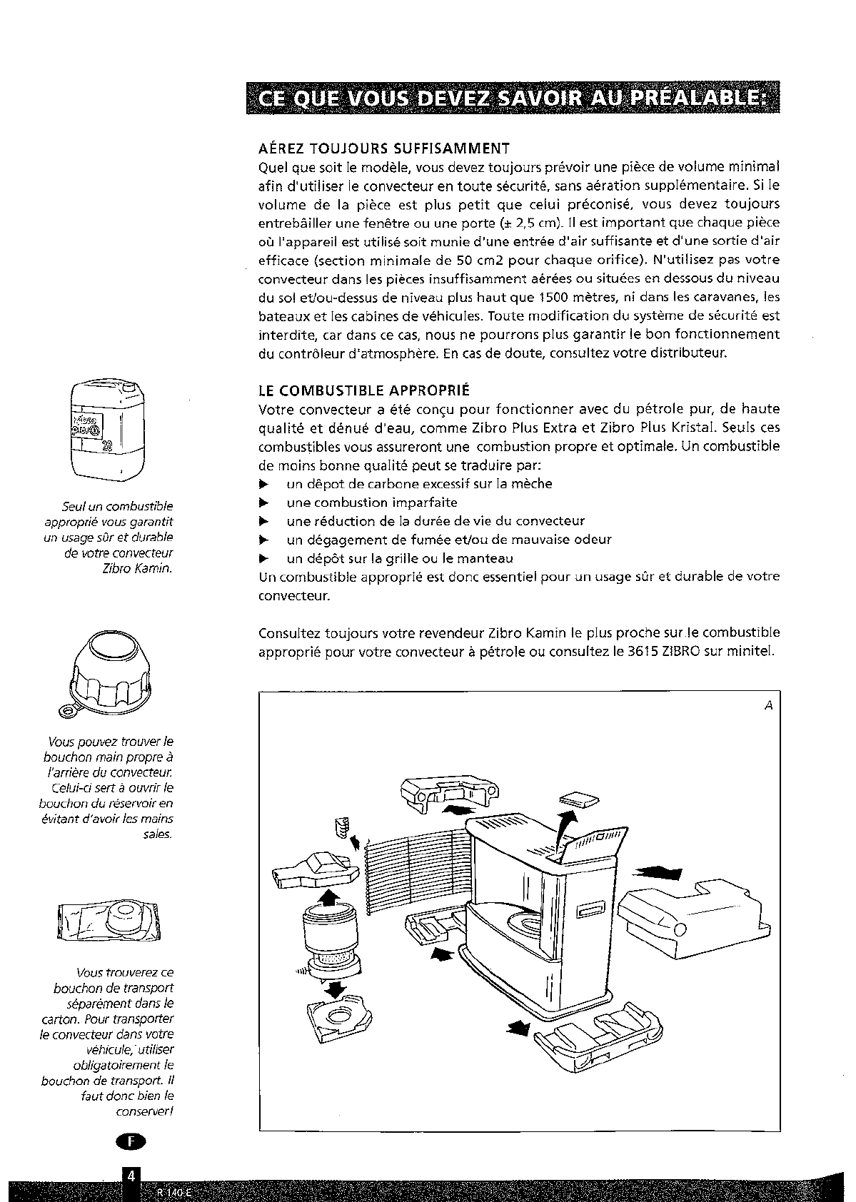 User manual Zibro Kamin R 140 E (15 pages)